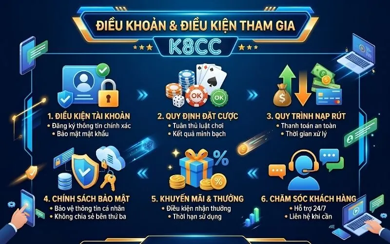 Điều Khoản & Điều Kiện Tham Gia K8CC