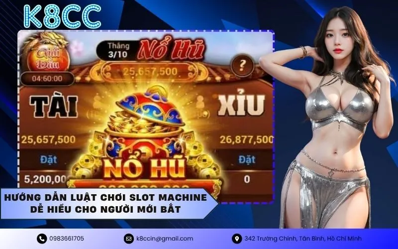 Hướng dẫn luật chơi slot machine dễ hiểu cho người mới bắt