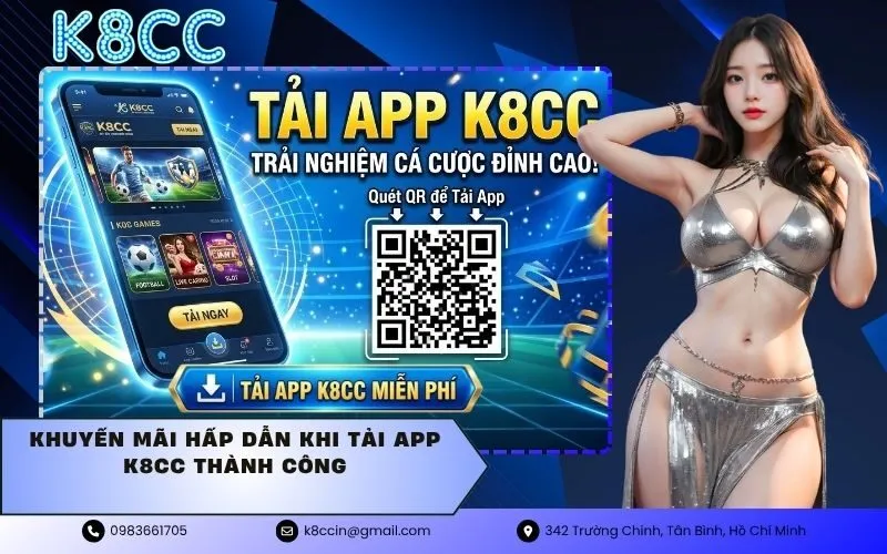 Khuyến mãi hấp dẫn khi tải app K8CC thành công