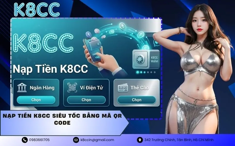 Nạp tiền K8CC siêu tốc bằng mã QR code